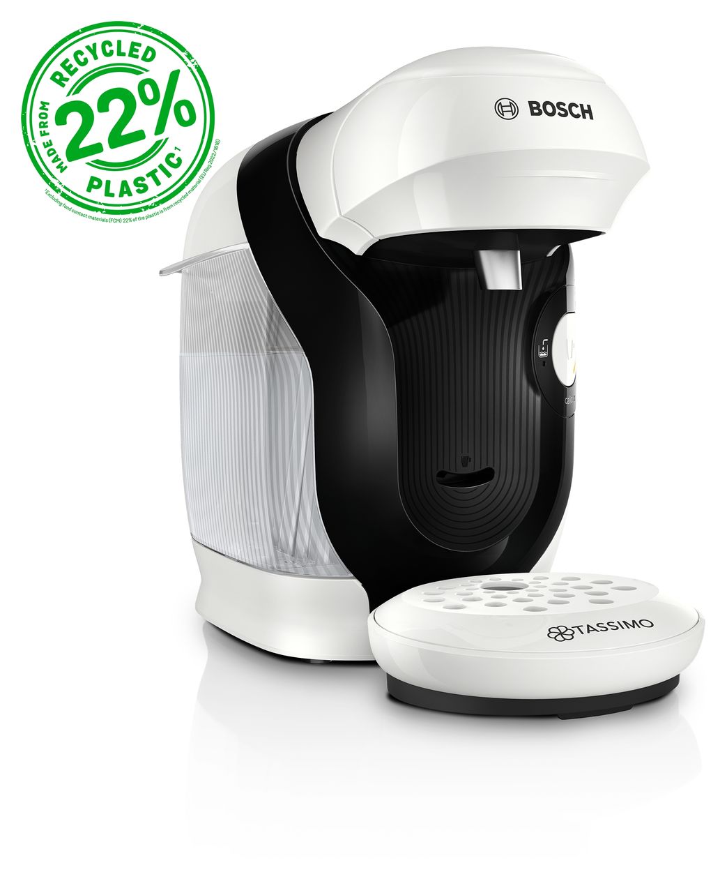 TAS112E Tassimo Style friendly Kaffeekapsel Maschine  (Weiß) 