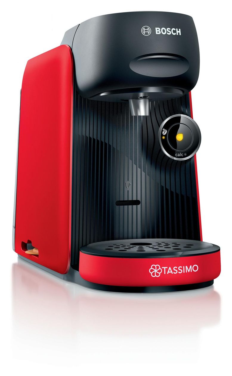TAS163E TASSIMO FINESSE Kaffeekapsel Maschine (Schwarz, Rot) 