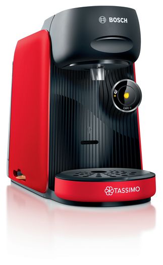 TAS16B3 Tassimo Finesse Kaffeekapsel Maschine (Schwarz, Rot) 