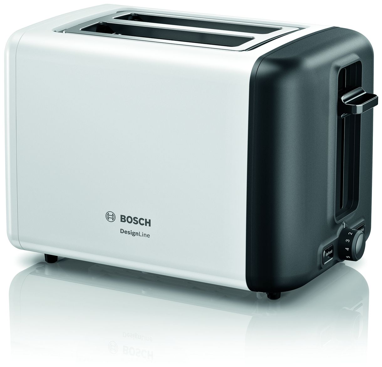 TAT3P421DE DesignLine Toaster 970 W 2 Scheibe(n) (Schwarz, Weiß) 