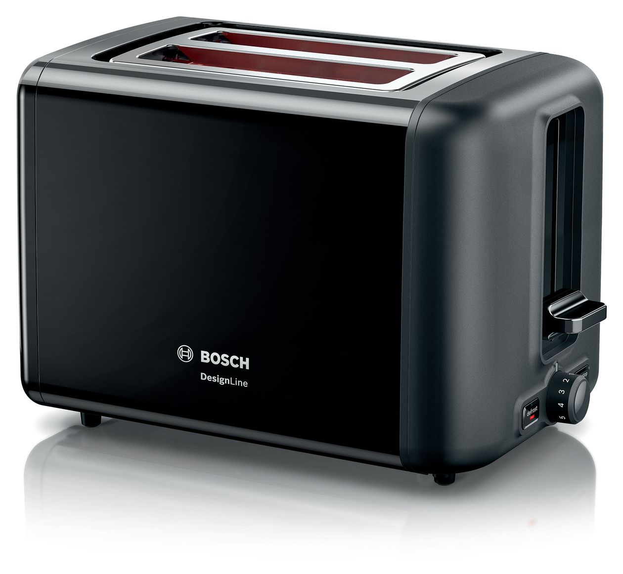 TAT3P423DE DesignLine Toaster 970 W 2 Scheibe(n)  (Schwarz) 