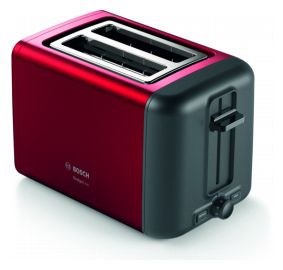TAT3P424DE DesignLine Toaster 970 W 2 Scheibe(n) (Schwarz, Rot) 