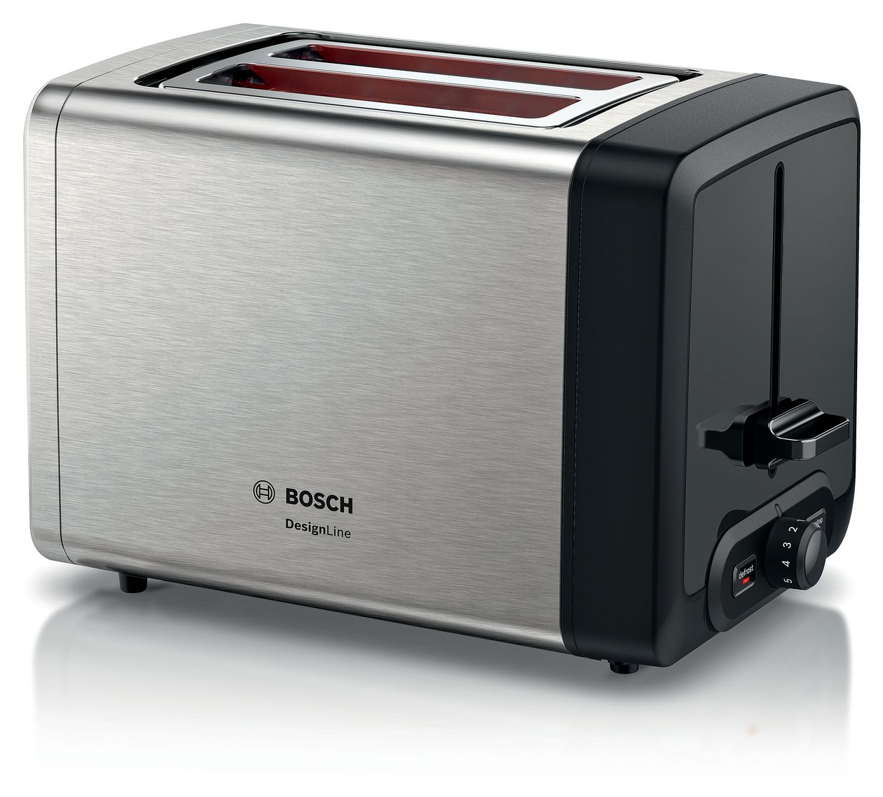 TAT4P420 DesignLine Toaster 970 W 2 Scheibe(n)  (Schwarz, Edelstahl) 