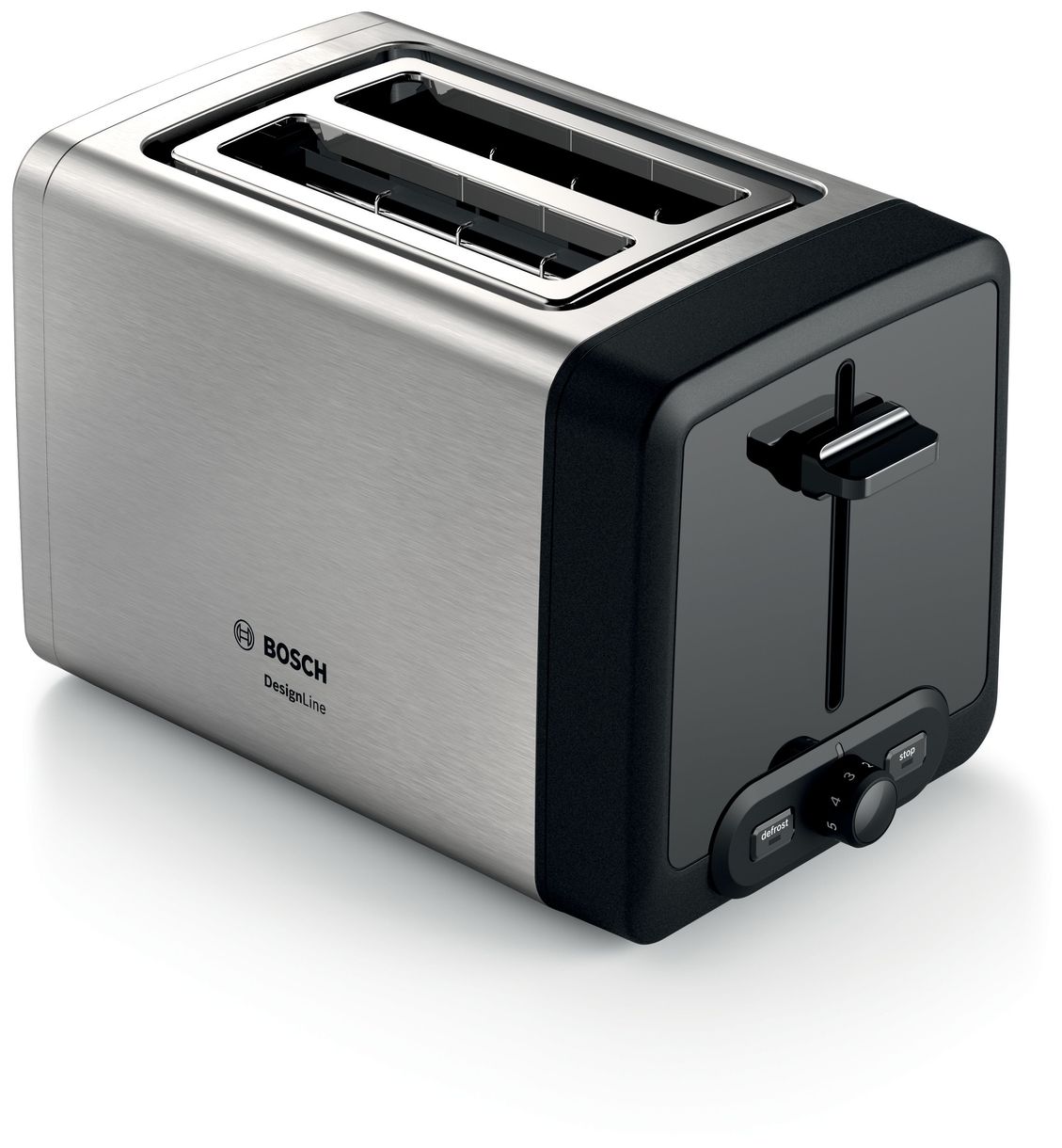 TAT4P420DE DesignLine Toaster 970 W 2 Scheibe(n) (Schwarz, Silber) 