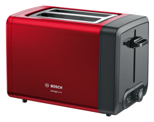TAT4P424DE DesignLine Toaster 970 W 2 Scheibe(n) (Schwarz, Rot) 