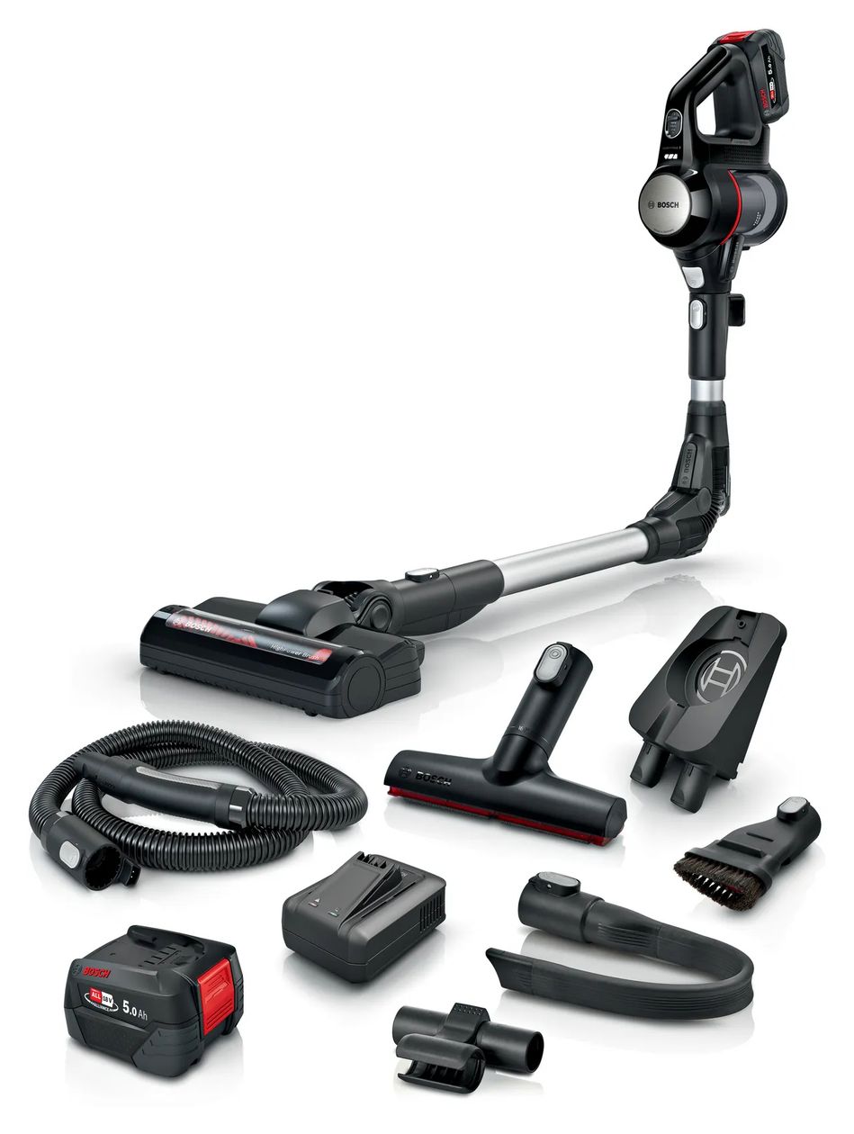 Unlimited 7 BSS715FRSH Handstaubsauger Beutellos bis 35 min Laufzeit 18 V  (Schwarz, Silber) 