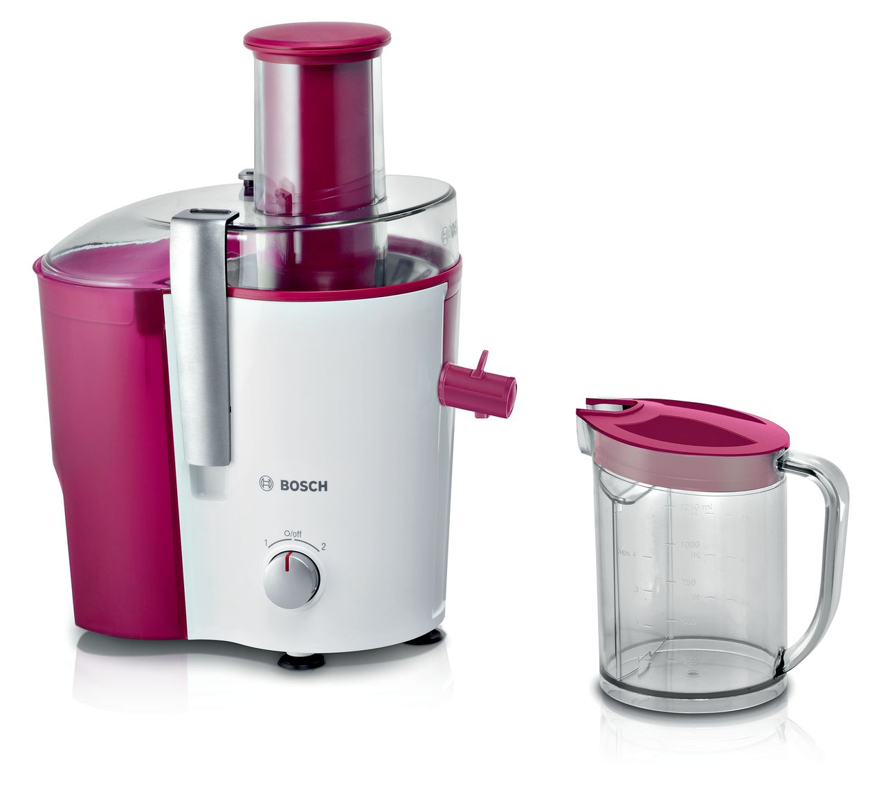 VitaJuice 2 MES25C0 Entsafter 700 W (Kirsche (Frucht), Transparent, Weiß) 