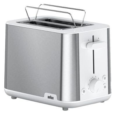 HT1510 PurShine Toaster 900 W 2 Scheibe(n) 8 Stufen (Edelstahl, Weiß) 