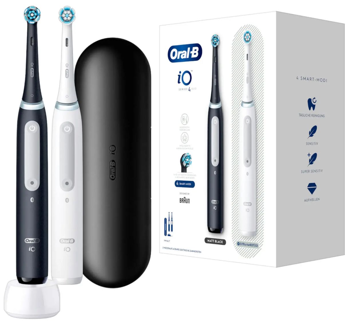 Oral-B iO Series 4 Duo Vibrierende Zahnbürste für Erwachsene 