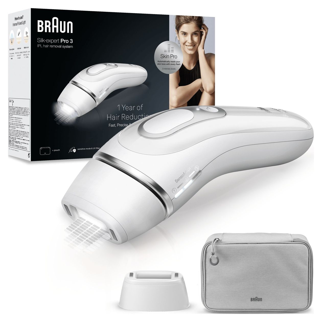 Silk-expert Pro 3 PL3020 Lichtimpulstechnologie (IPL) Trocken Epilierer/Damenrasierer 