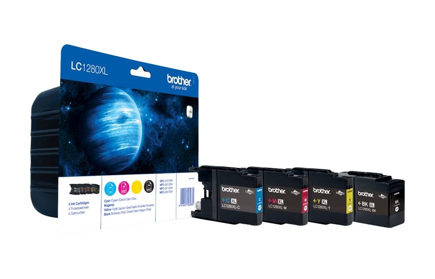 LC-1280XLVALBPDR originale Druckerpatronen Schwarz, Cyan, Magenta, Gelb 2400 Seiten 
