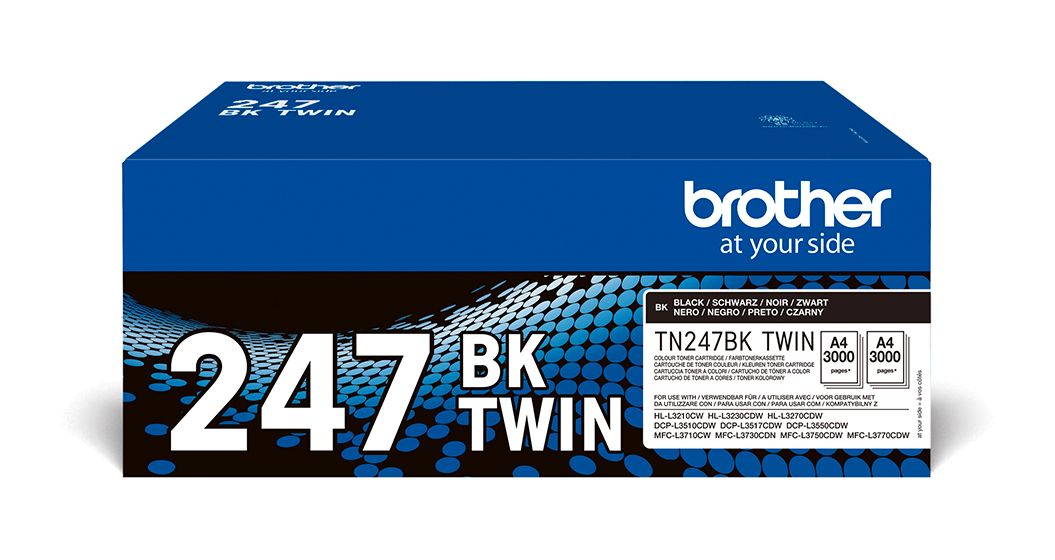 TN-247BKTWIN originale Druckerpatronen Schwarz 