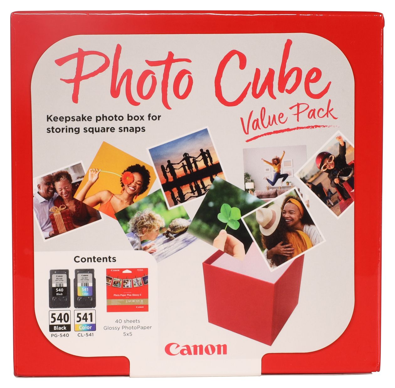 PG-540/CL-541 Photo Cube Value Pack originale Druckerpatronen Schwarz, Cyan, Magenta, Gelb 