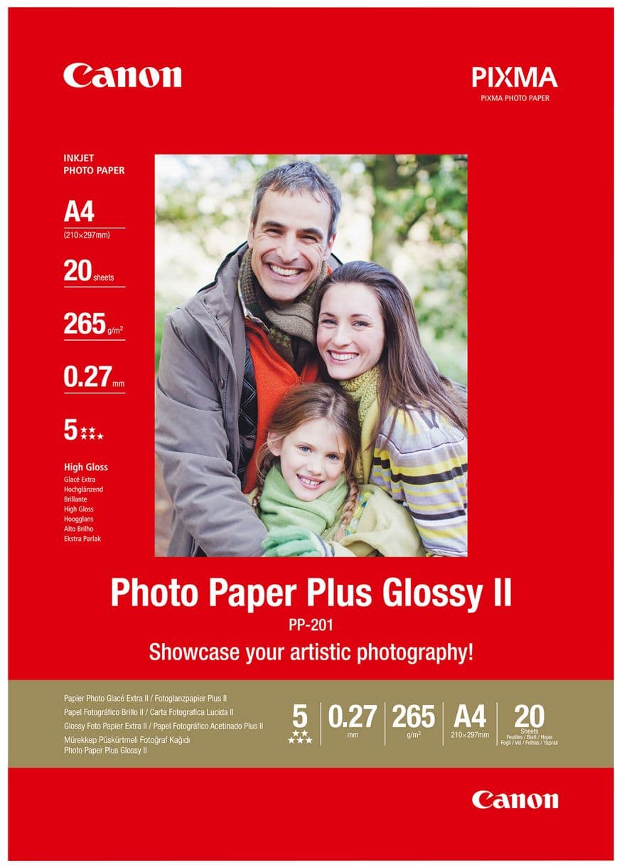 PP-201 Glossy II Fotopapier Plus A4 – 20 Blatt 