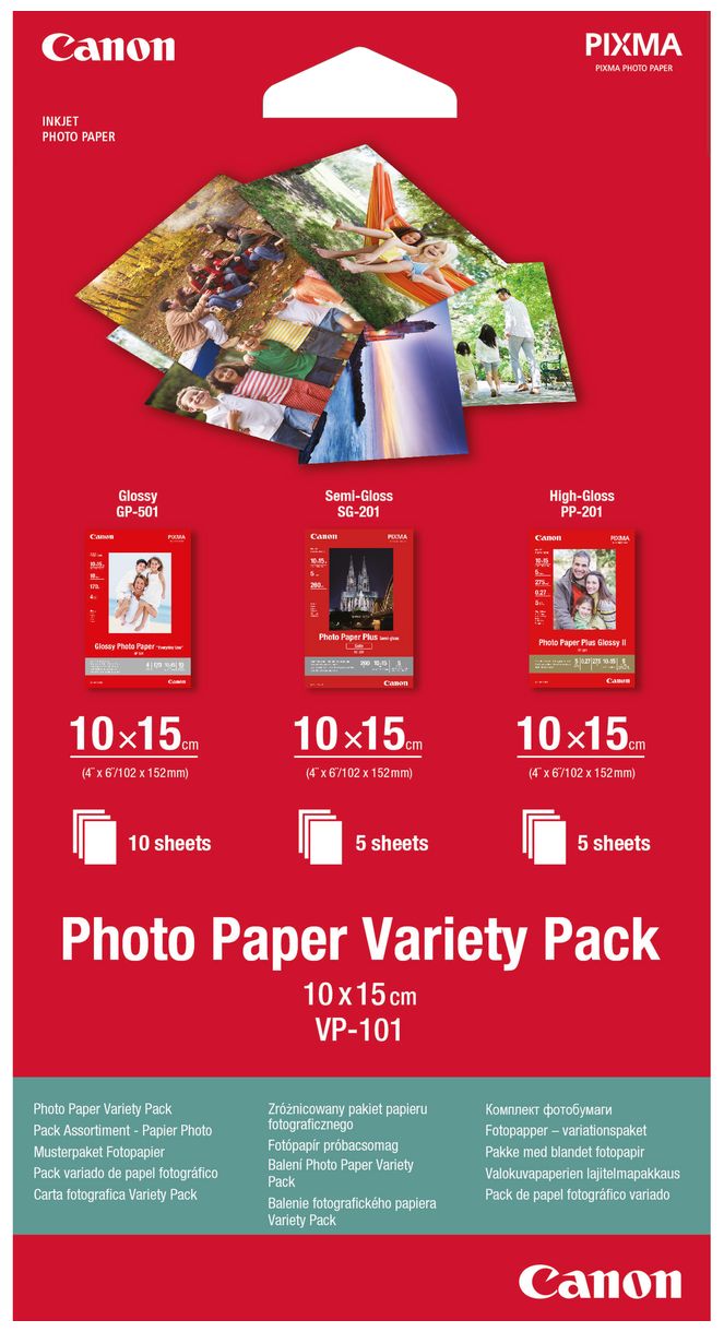 VP-101 Fotopapier Musterpaket Postkarte – 20 Blatt 