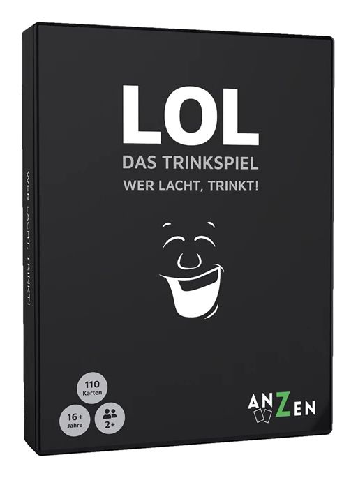 LOL - Das Trinkspiel - Wer lacht, trinkt! Kartenspiel bis zu 12 Spielern ab 16 Jahr(e) 