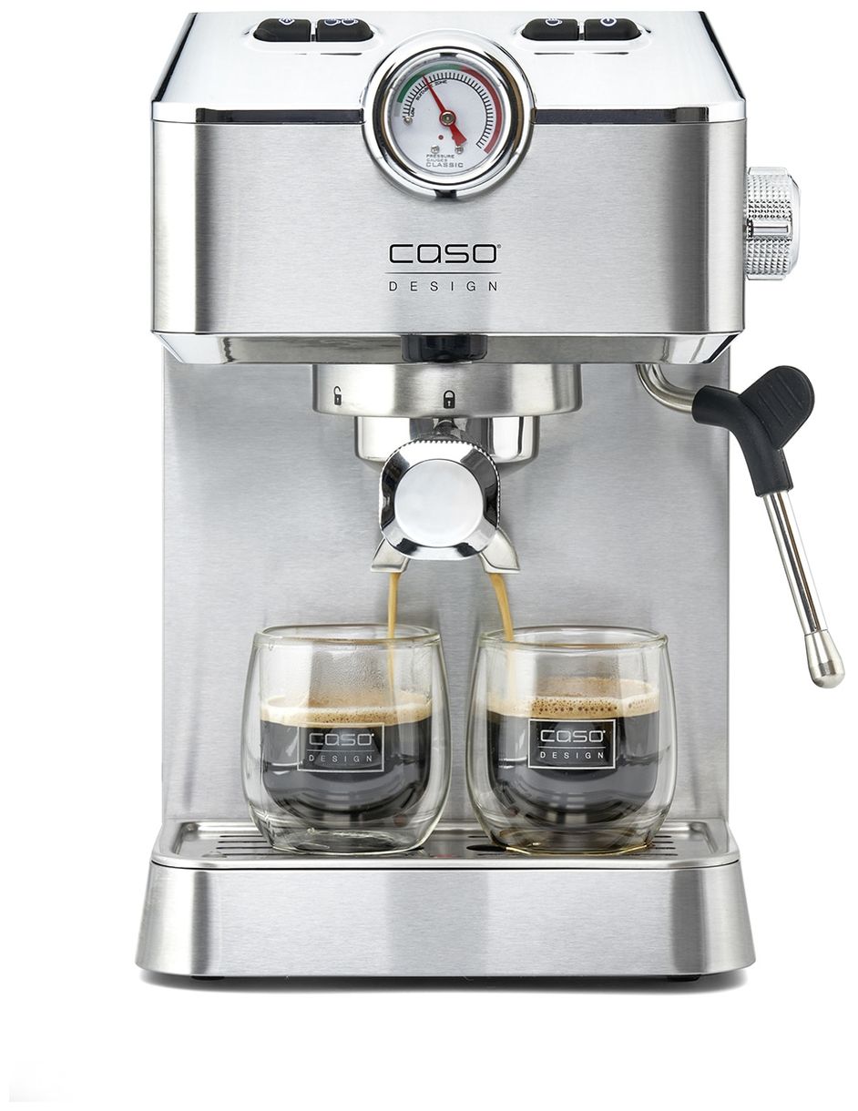 1820 Espresso Gourmet Siebträger Kaffeemaschine 1100 W (Silber) 