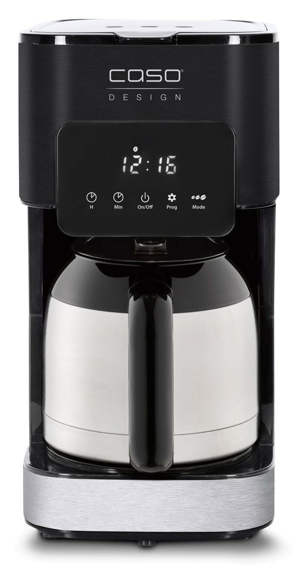 1847 Coffee Taste & Style 10 Tassen Thermo Filterkaffeemaschine 1,2 l  (Schwarz, Edelstahl) 