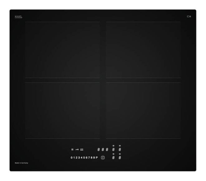 CI6 autarkes 60 cm Induktions Kochfeld/Herdplatte 4 Zone(n) 