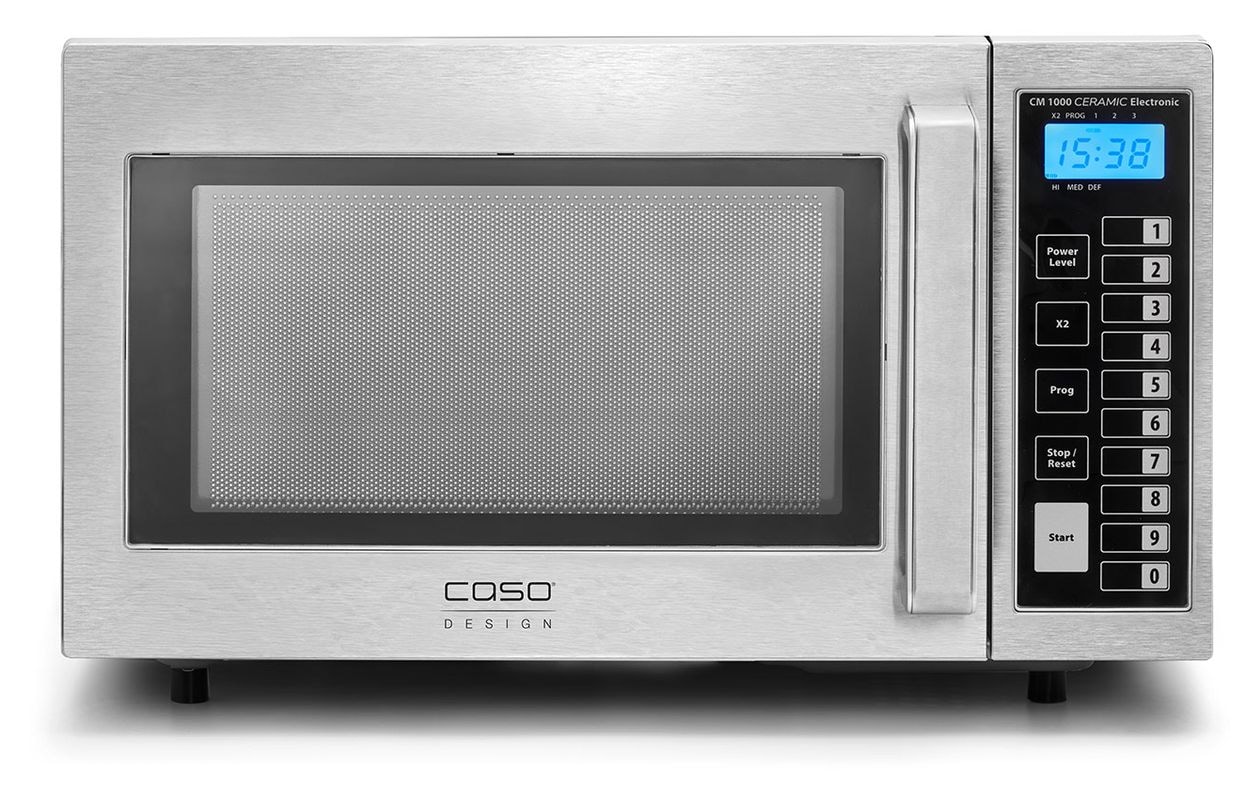 CM1000 Ceramic Electronic Freistehende Mikrowelle 1000 W Größe: mittel 3 Stufen Grill  (Schwarz, Edelstahl) 