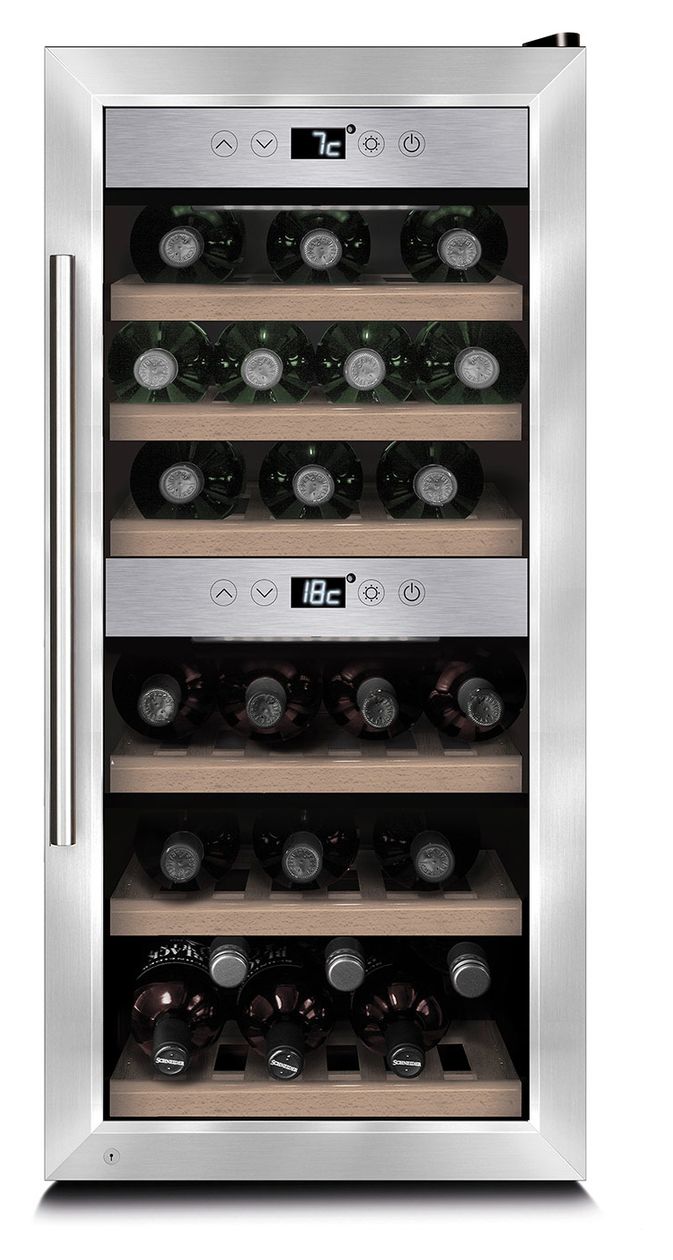 WineComfort 240 Smart Weinkühler Freistehend 2 Zonen 24 Flasche(n) 