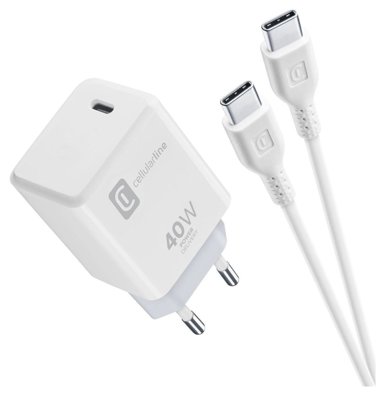 ACH USB-C 40W Kit Apple-dediziertes Ladegerät-Kit mit 40W USB-C PD-Port und 100cm USB-C Kabel. 