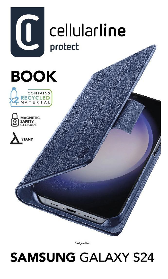 Book Folio für Samsung Galaxy S24  (Blau) 