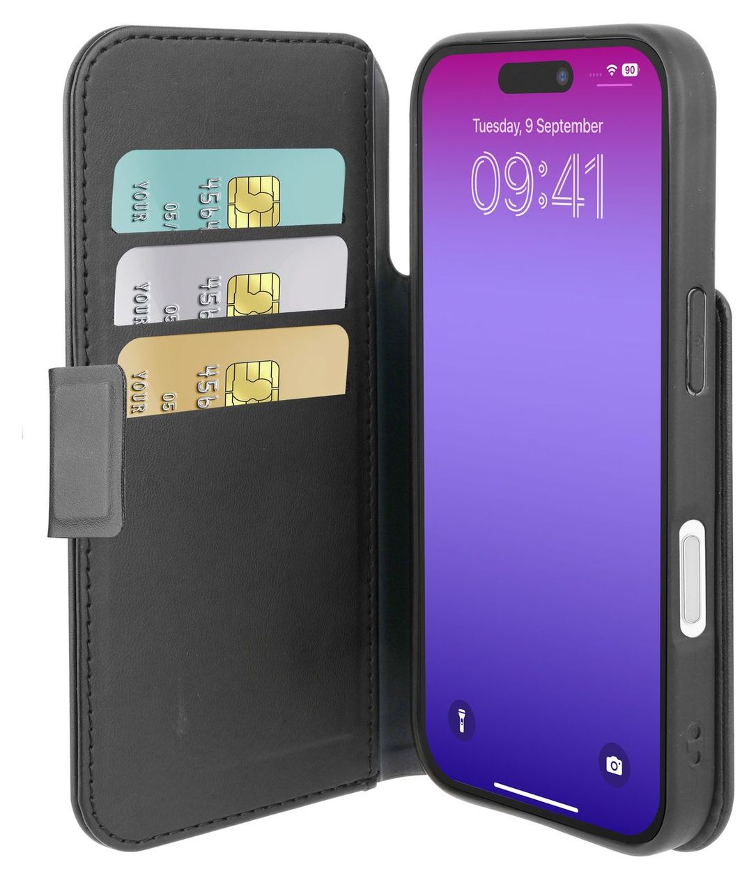 Book Agenda Folio für Apple iPhone 17 Pro Max  (Schwarz) 