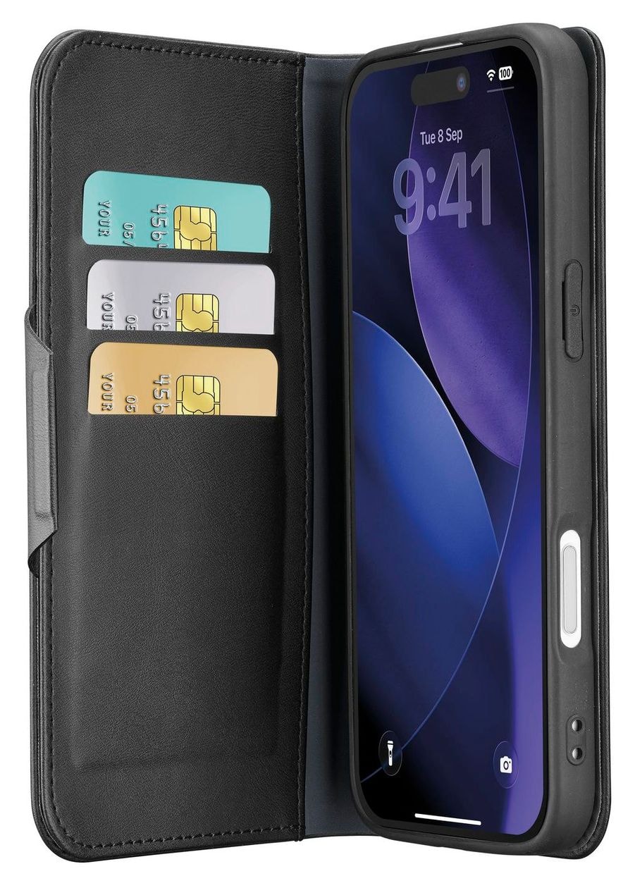 Book Agenda Folio für Apple iPhone 18 Pro  (Schwarz) 