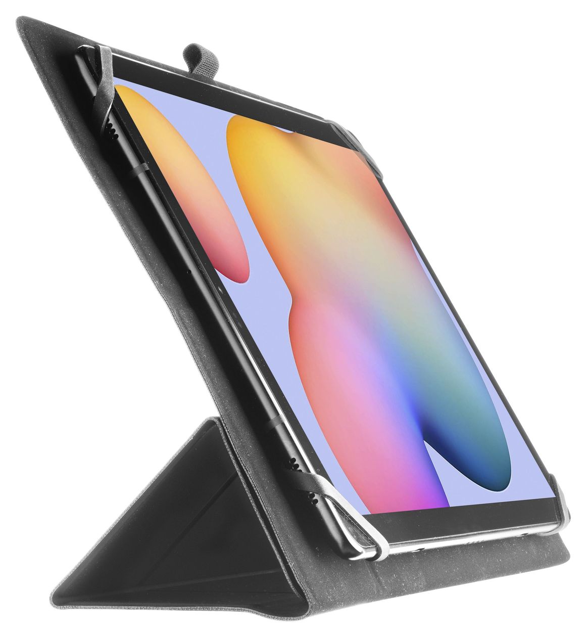 Click Case Folio aus Kunstleder für Universal bis 27,9 cm (11") Staubresistent, Kratzresistent (Schwarz) 