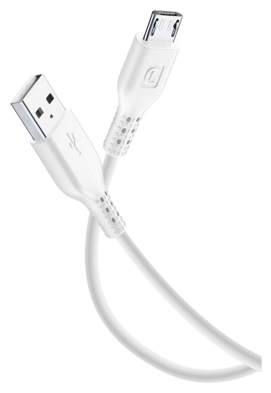 Color Cable USB A auf Micro-USB B Männlich 1 m  (Weiß) 
