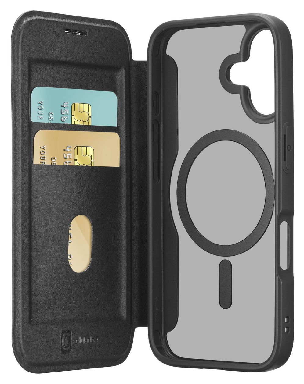 Daily Mag Folio für Apple iPhone 17  (Schwarz) 