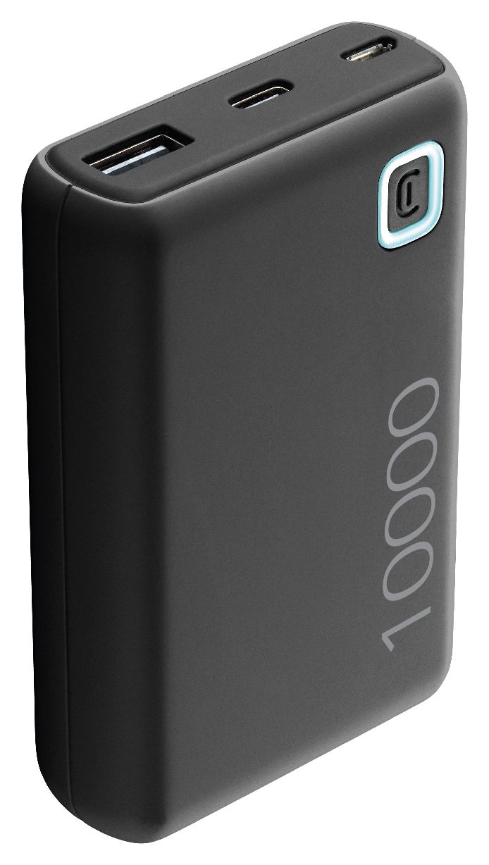Essence 10000 mAh Powerbank Micro-USB + USB Type-C  (Schwarz) 