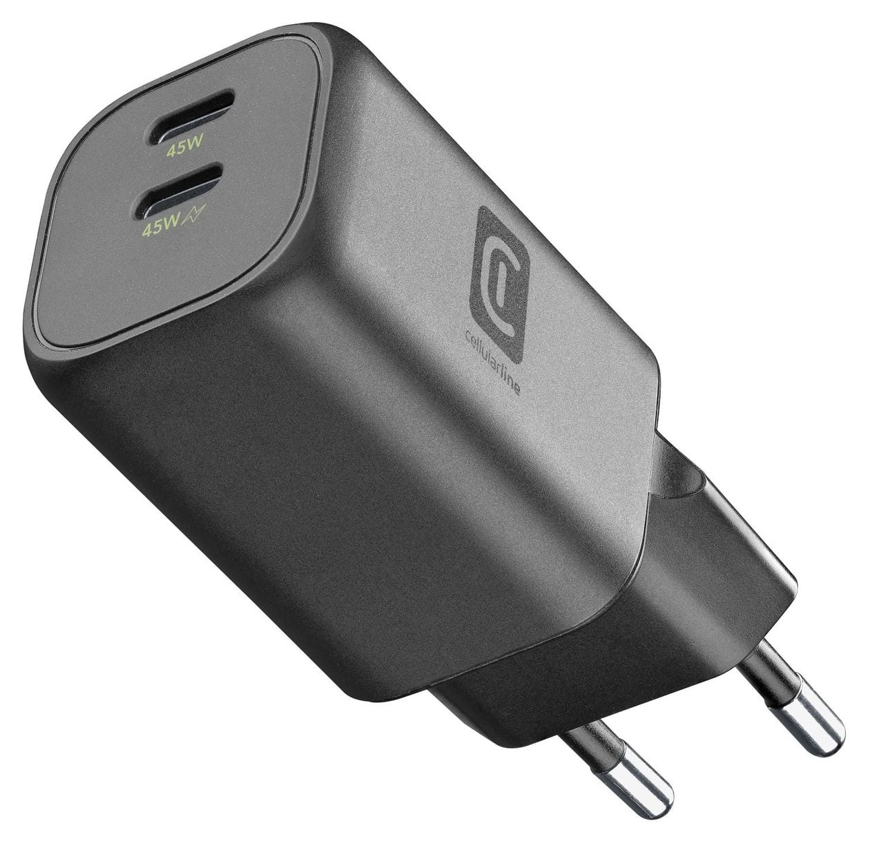 GAN+ 45 W LADEGERÄT DOPPELTER USB-C ANSCHLUSS SCHWARZ 