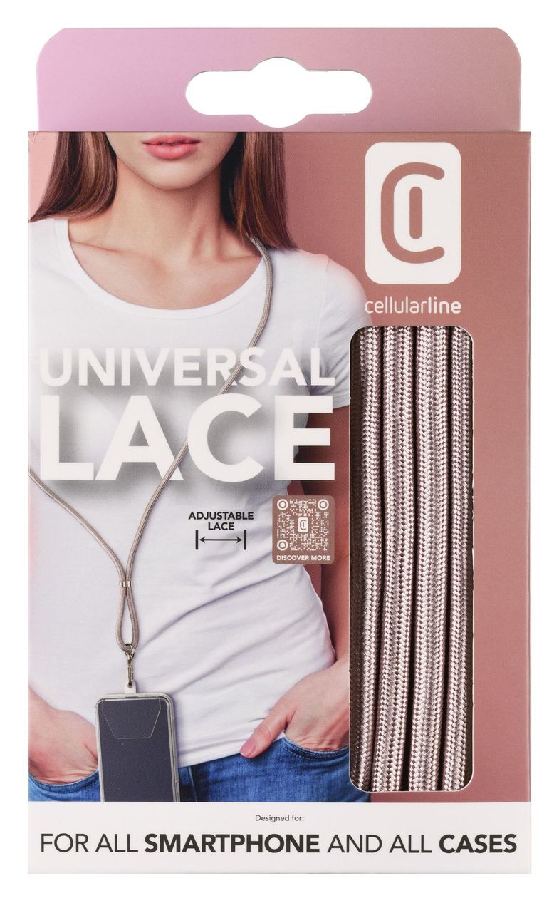 Handykette Universal Necklace Strap Lace Umhängegurt für Universal  (Pink) 