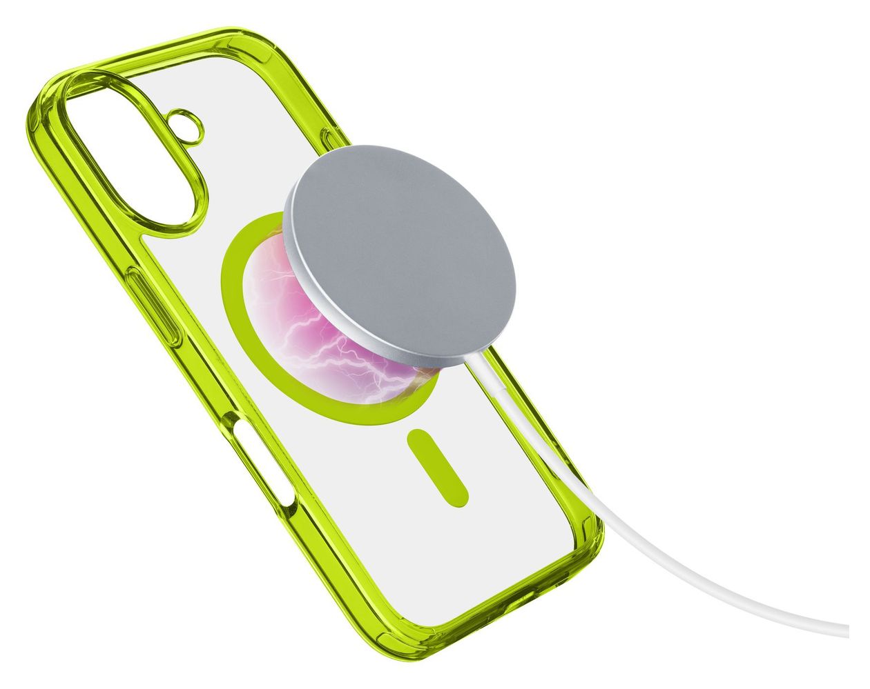 Iconic Mag Cover für Apple iPhone 16  (Limette) 