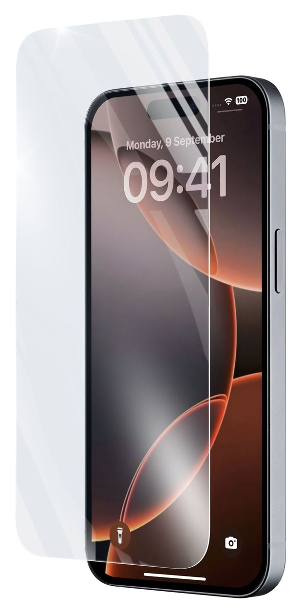 Impact Glass Klare Bildschirmschutzfolie gehärtetes Glas 9H für  Apple iPhone 16 Pro Kratzresistent, Schockresistent 