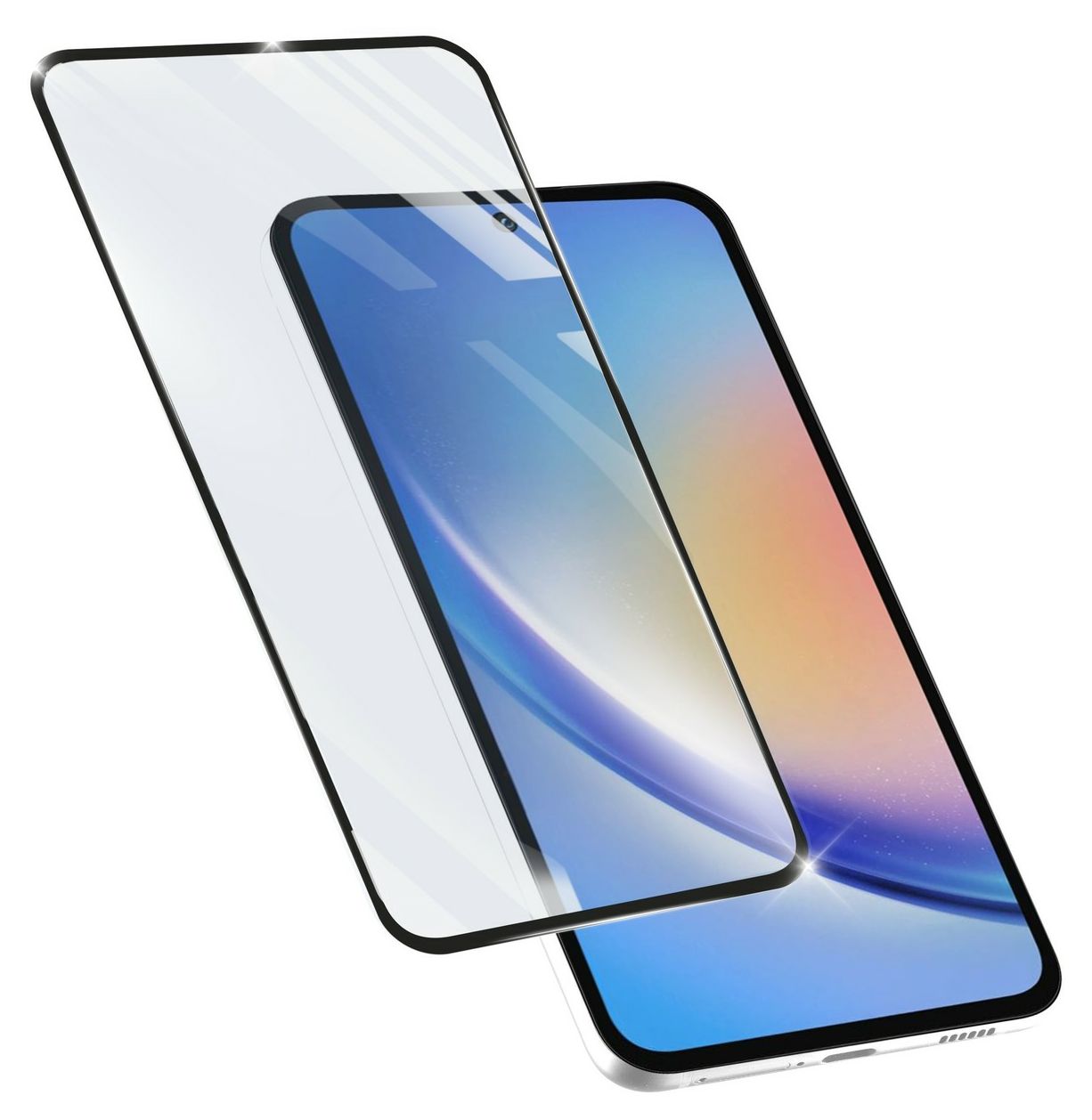 Impact Glass Capsule Klare Bildschirmschutzfolie gehärtetes Glas 9H für  Samsung Galaxy A35/A55 5G Stoßfest, Schlagfest, Kratzresistent 