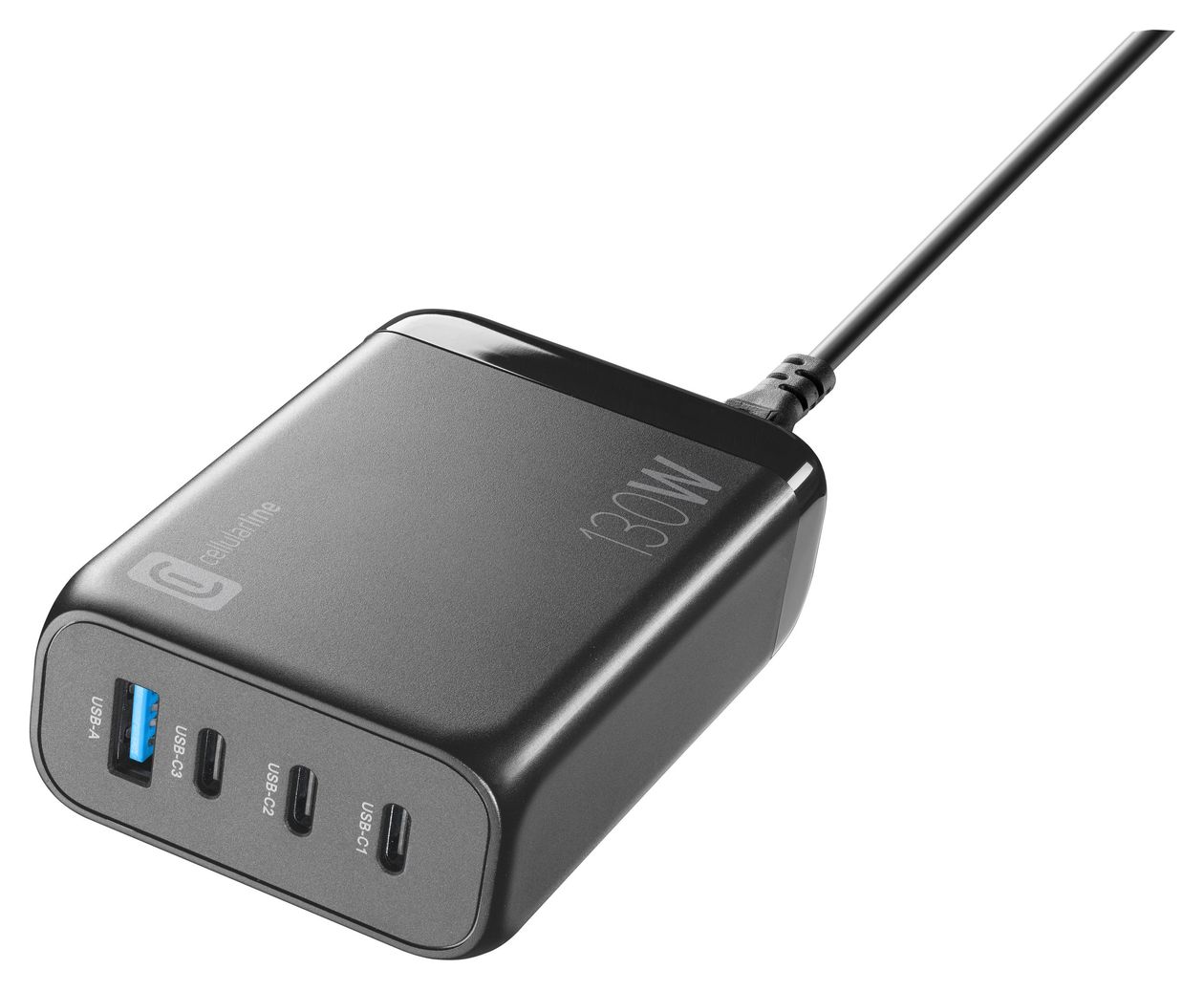 MULTIPOWER DESK GAN 130W Ultrakompaktes 130-W-Netzladegerät mit 4 Anschlüssen und GAN-Technologie 