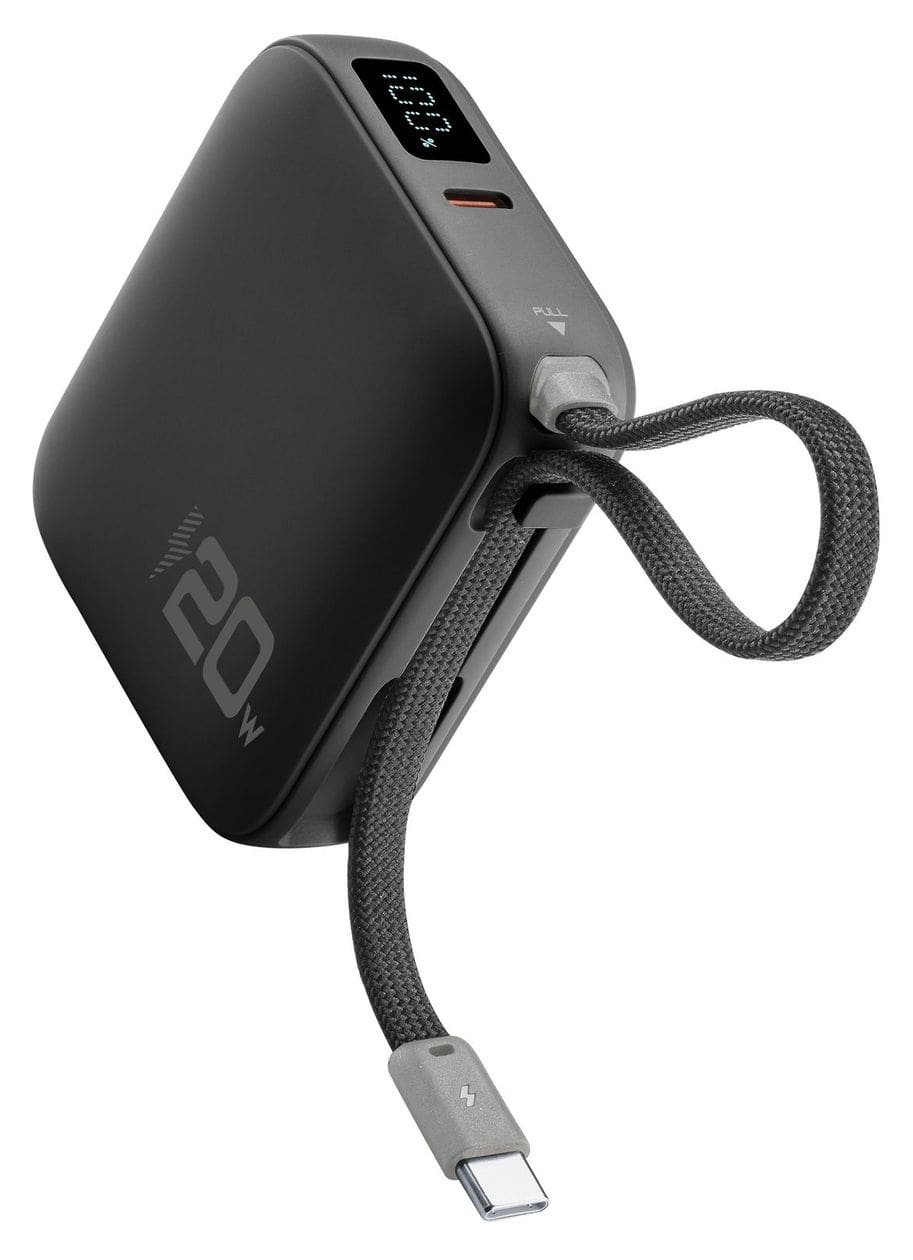 POWER BANK POCKET 10000 mAh 20W USB-C ANSCHLUSS SCHWARZ 