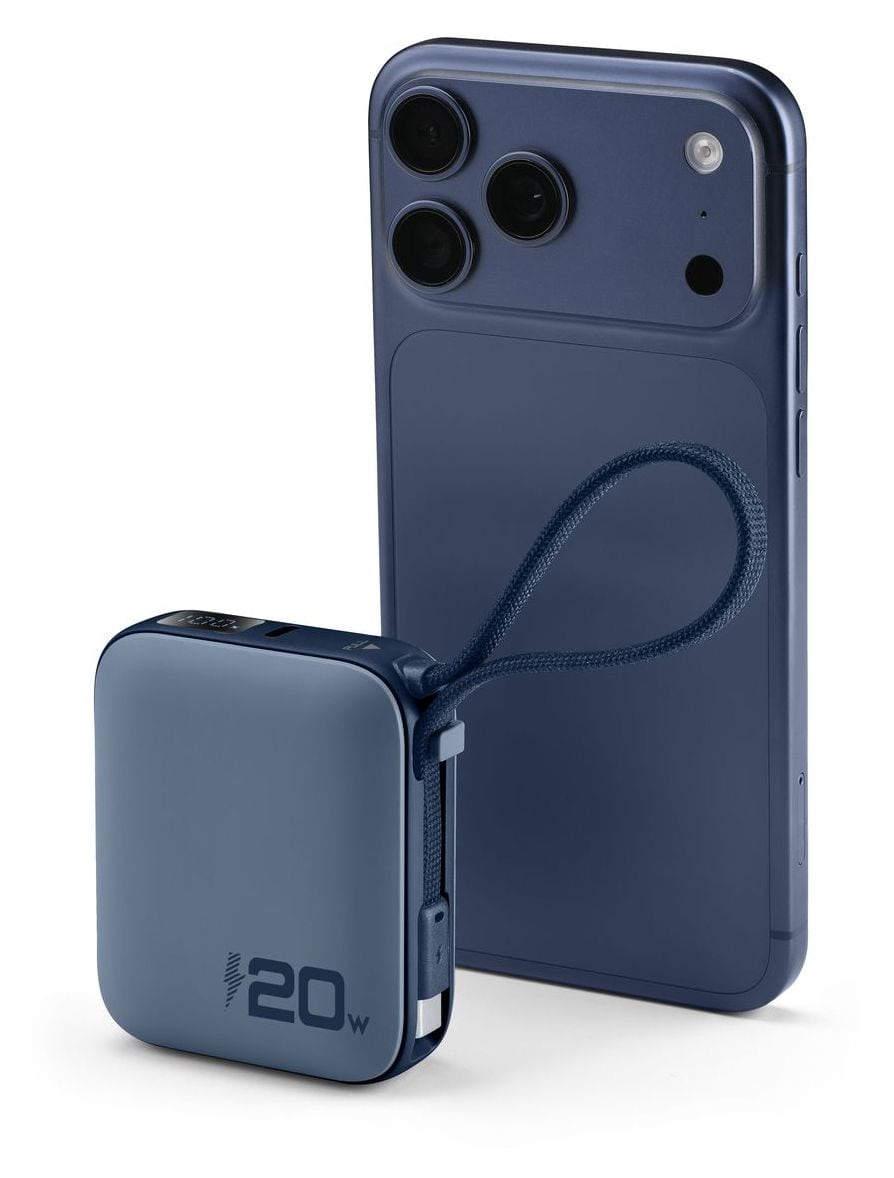 POWER BANK POCKET 10000 mAh 20W USB-C ANSCHLUSS BLAU 