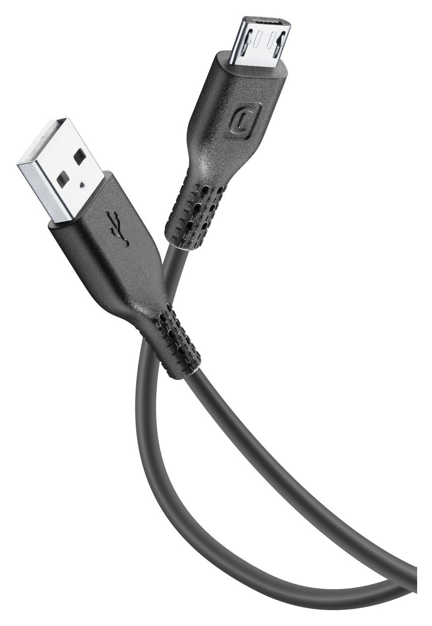 Power Cable USB A auf Micro-USB B Männlich bis 10 W 0,6 m  (Schwarz) 