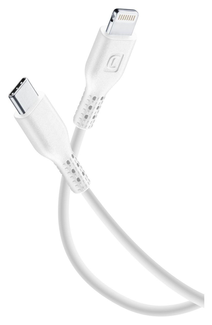Power Cable Lightning auf USB C Männlich bis 30 W 2 m  (Weiß) 