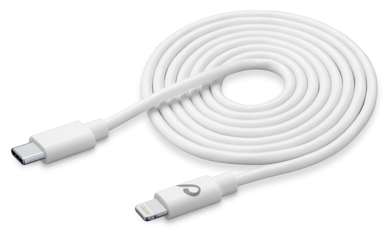 Power Cable Lightning auf USB C Männlich bis 30 W 3 m  (Weiß) 