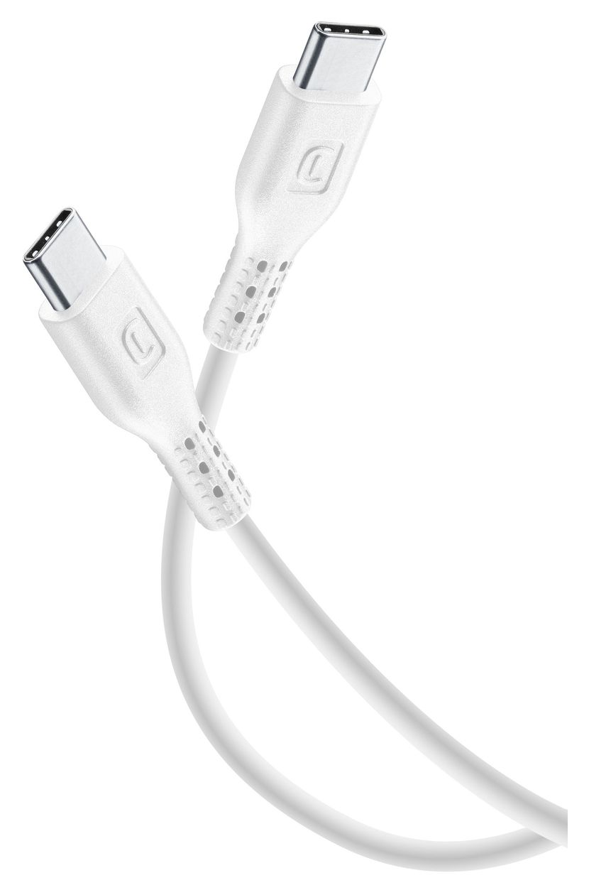 Power Cable USB C auf USB C Männlich bis 60 W 2 m  (Weiß) 