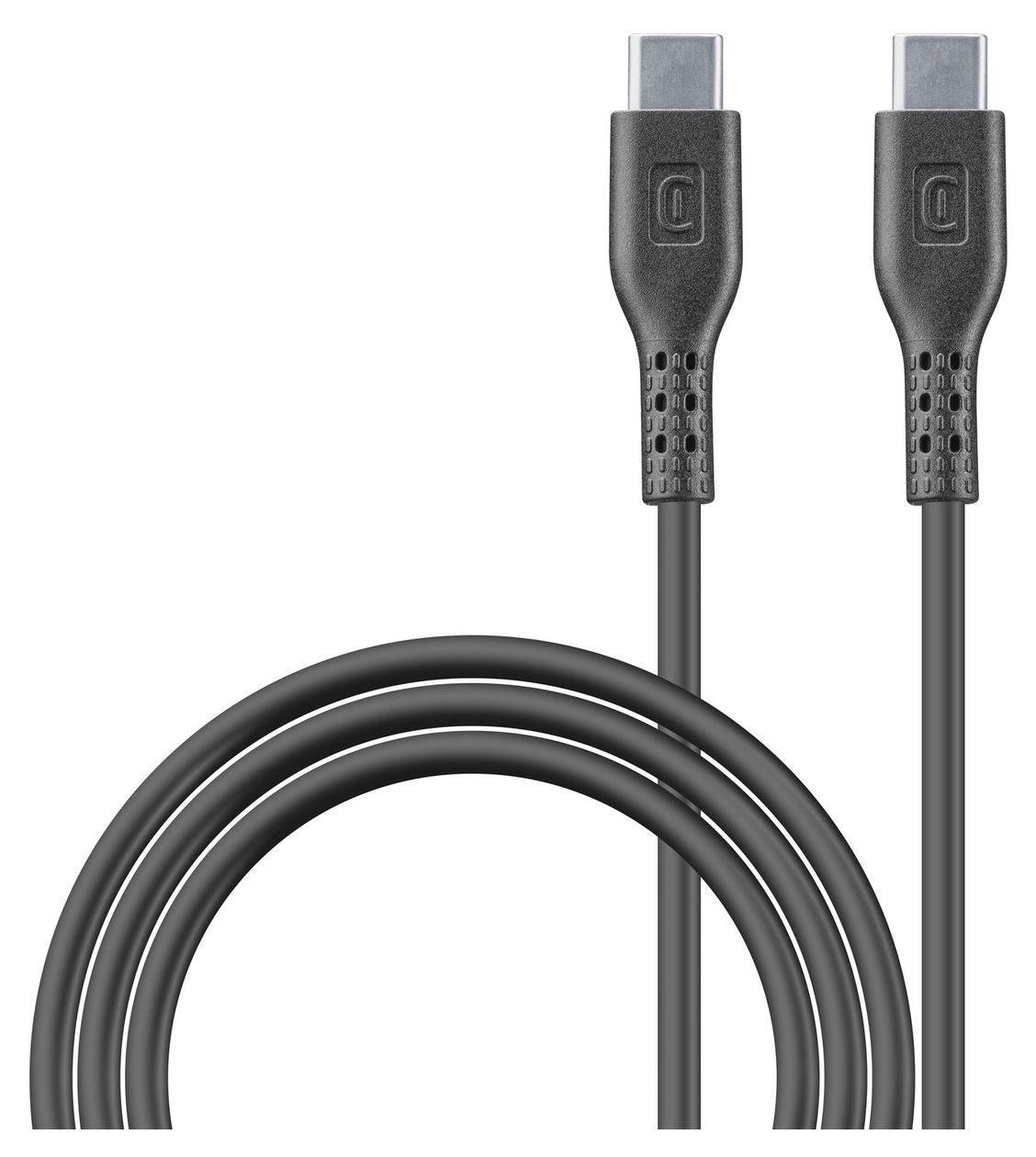 Power Data Cable Rundkabel USB C auf USB C Männlich bis 100 W 1,2 m  (Schwarz) 