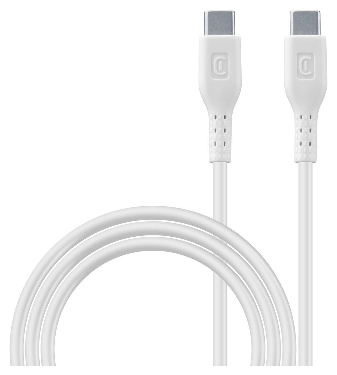 Power Data Cable Rundkabel USB C auf USB C Männlich bis 100 W 2 m  (Weiß) 