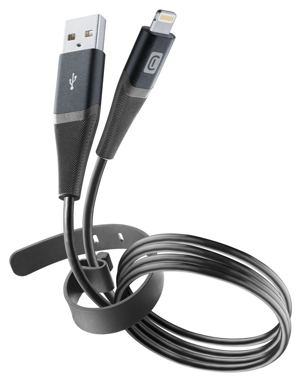 Pro+ Data Cable Lightning auf USB A Männlich 1,2 m  (Schwarz) 