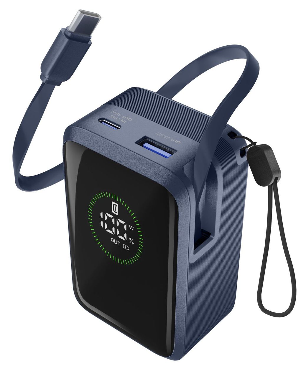 Roller 10000 mAh Powerbank USB Typ-C  (Blau) 