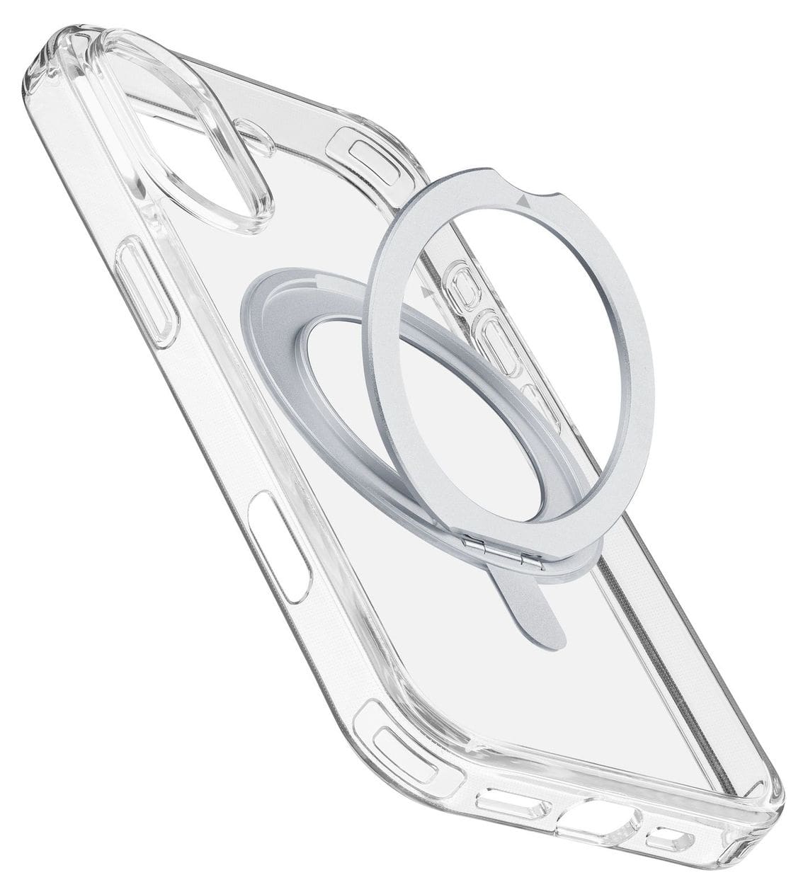 Spin Mag Cover für Apple iPhone 16  (Transparent) 